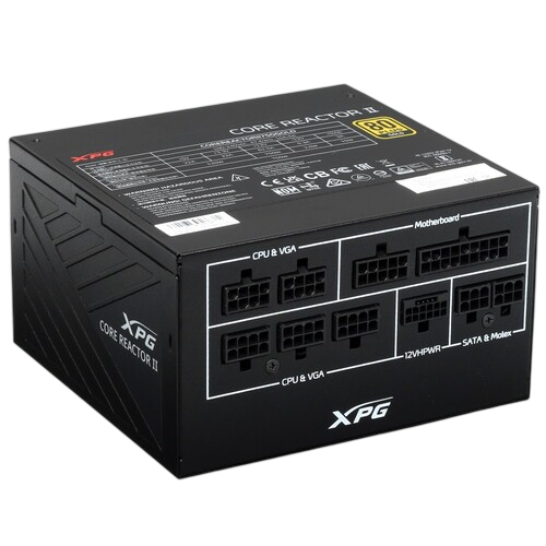 Блок питания ADATA XPG 750W CORE REACTOR II 750 (COREREACTORII750G-BKCEU) (PCIe 5.0 Connector Cable Details)