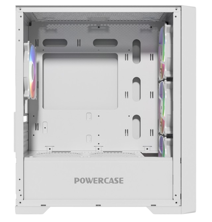 Компьютерный корпус Powercase ALISIO Micro X4W V2 TG ARGB White (CAMCXW-A4)