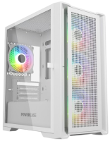 Компьютерный корпус Powercase ALISIO Micro X4W V2 TG ARGB White (CAMCXW-A4)