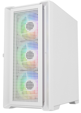 Компьютерный корпус Powercase ALISIO Micro X4W V2 TG ARGB White (CAMCXW-A4)