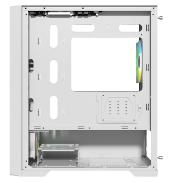 Компьютерный корпус Powercase ALISIO Micro X4W V2 TG ARGB White (CAMCXW-A4)
