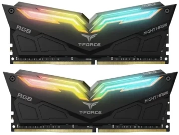 Оперативная память 32 Gb 3600 MHz Team Group T-FORCE NIGHT HAWK RGB Black (TF14D432G3600HC18JDC01)