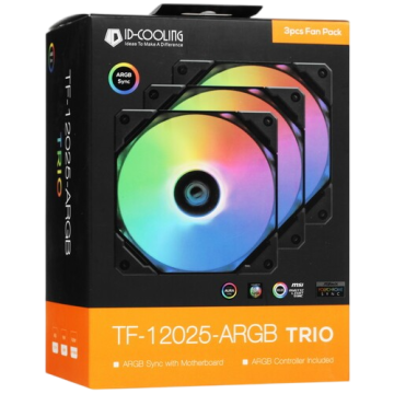 Вентилятор для корпуса ID-COOLING TF-12025-ARGB-TRIO (3 in 1)