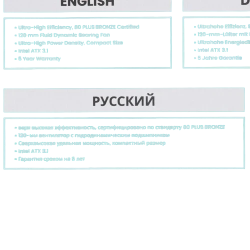 Блок питания PHANTEKS 750W AMP BH White (PH-P750B_WT01) 16 Pin (PCIe 5.0 Connector Cable Details)