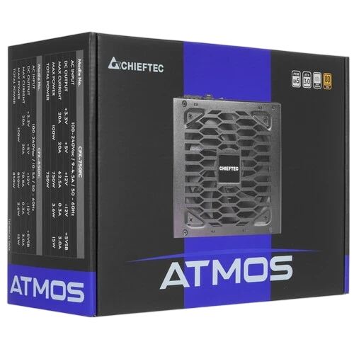 Блок питания Chieftec 750W Atmos Black (CPX-750FC) 16 Pin (PCIe 5.0 Connector Cable Details)