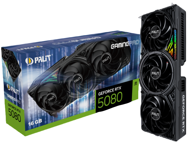 Видеокарта Palit (NE75080019T2-GB2031A) GeForce RTX 5080 16GB GAMINGPRO