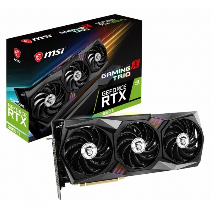 Видеокарта MSI (RTX 3060 Ti GAMING X TRIO) GeForce RTX 3060 Ti 8GB GAMING X TRIO