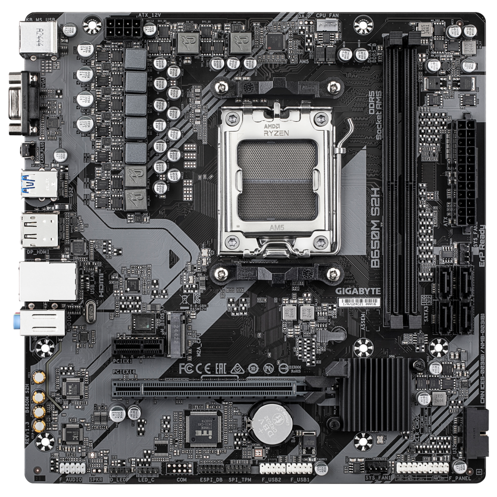 Материнская плата Gigabyte B650M S2H 1.3