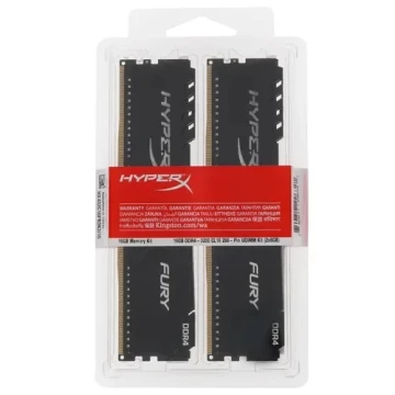 Оперативная память 16 Gb 3200 MHz Kingston HYPERX FURY Black (HX432C16FB3K2/16)