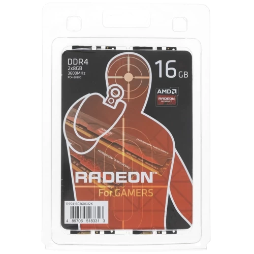 Оперативная память 16 Gb 3600 MHz AMD R9 GAMERS SERIES (R9S416G3606U2K)