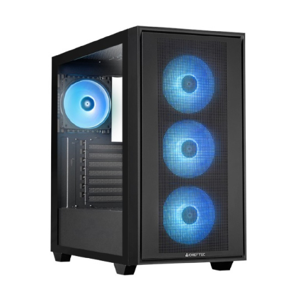 Компьютерный корпус Chieftec HUNTER 3 TG ARGB Black (GS-03B-OP)