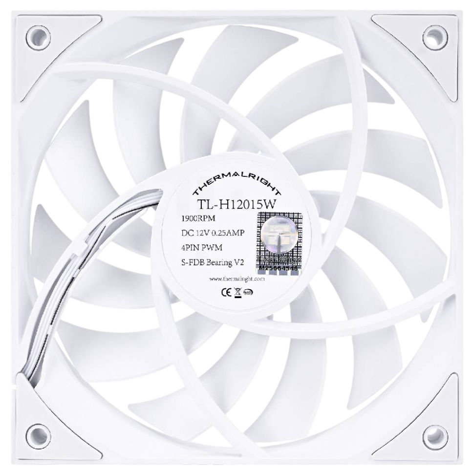Вентилятор для корпуса Thermalright TL-H12015W White (TRTLH12015W)