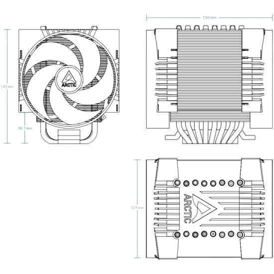 Кулер для процессора Arctic Cooling Freezer 4U-M Rev. 2 (ACFRE00133B)