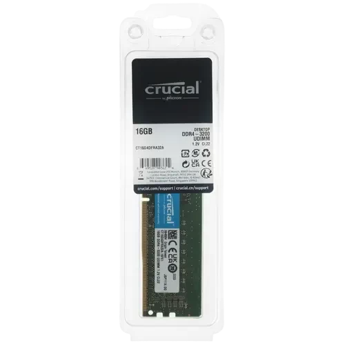 Оперативная память 16 Gb 3200 MHz CRUCIAL (CT16G4DFRA32A)