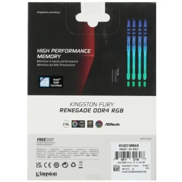 Оперативная память 8 Gb 3200 MHz Kingston FURY Renegade RGB (KF432C16RBA/8)