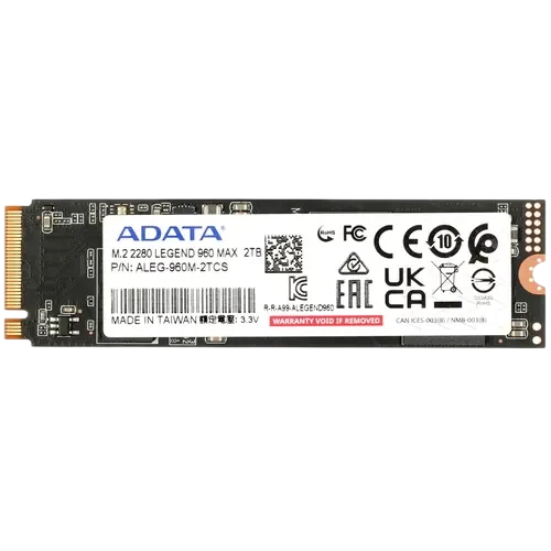 Твердотельный накопитель ADATA XPG 2000 Gb LEGEND 960 MAX (ALEG-960M-2TCS)