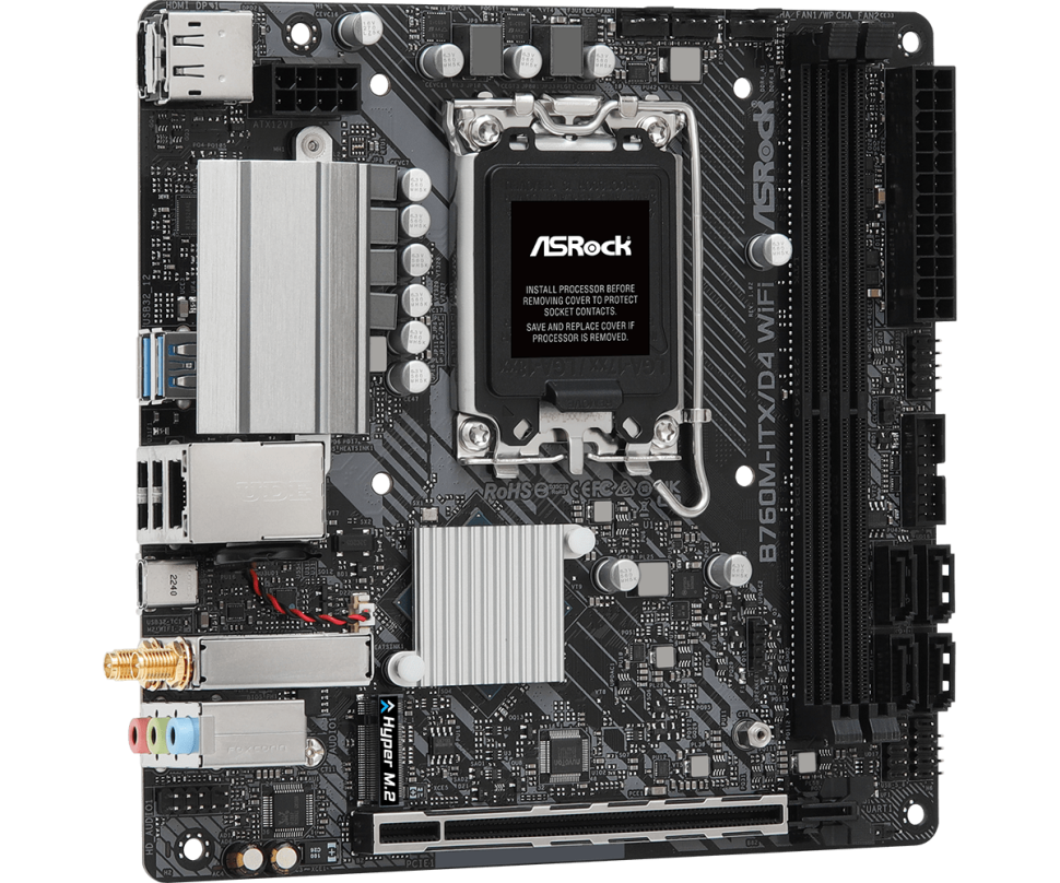 Материнская плата ASRock B760M-ITX/D4 WIFI
