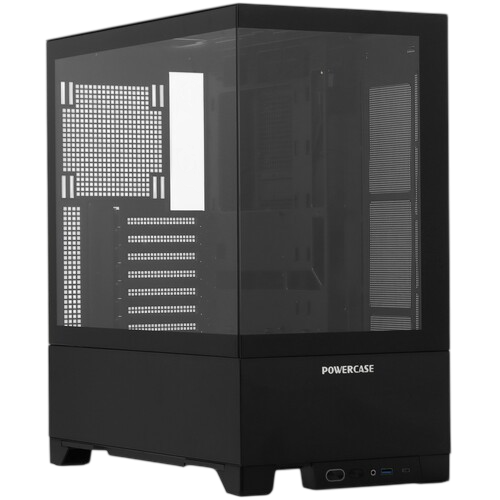 Компьютерный корпус Powercase VISION Black V2 TG Black (CVBAV2-L0)