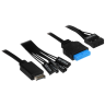 Компьютерный корпус Powercase VISION Black V2 TG Black (CVBAV2-L0)