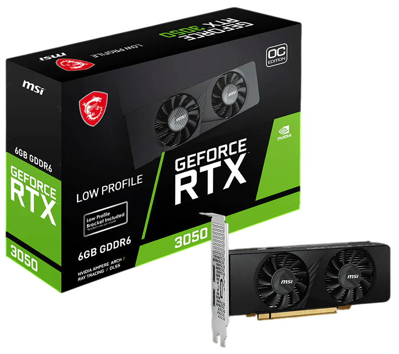Видеокарта MSI (RTX 3050 LP 6G) GeForce RTX 3050 6GB LP