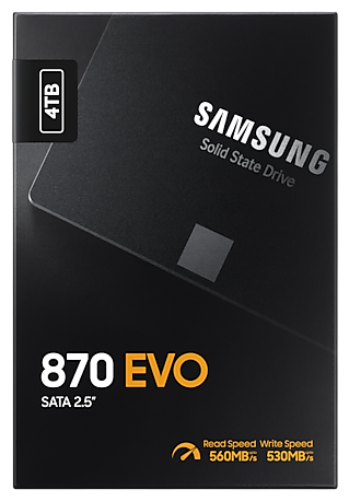 Твердотельный накопитель Samsung 4000 Gb 870 EVO (MZ-77E4T0BW)