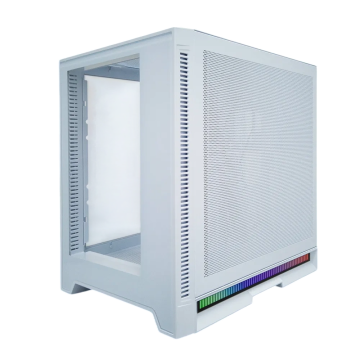 Компьютерный корпус 1STPLAYER STEAM PUNK SP6 TG White (SP6-G-WH)