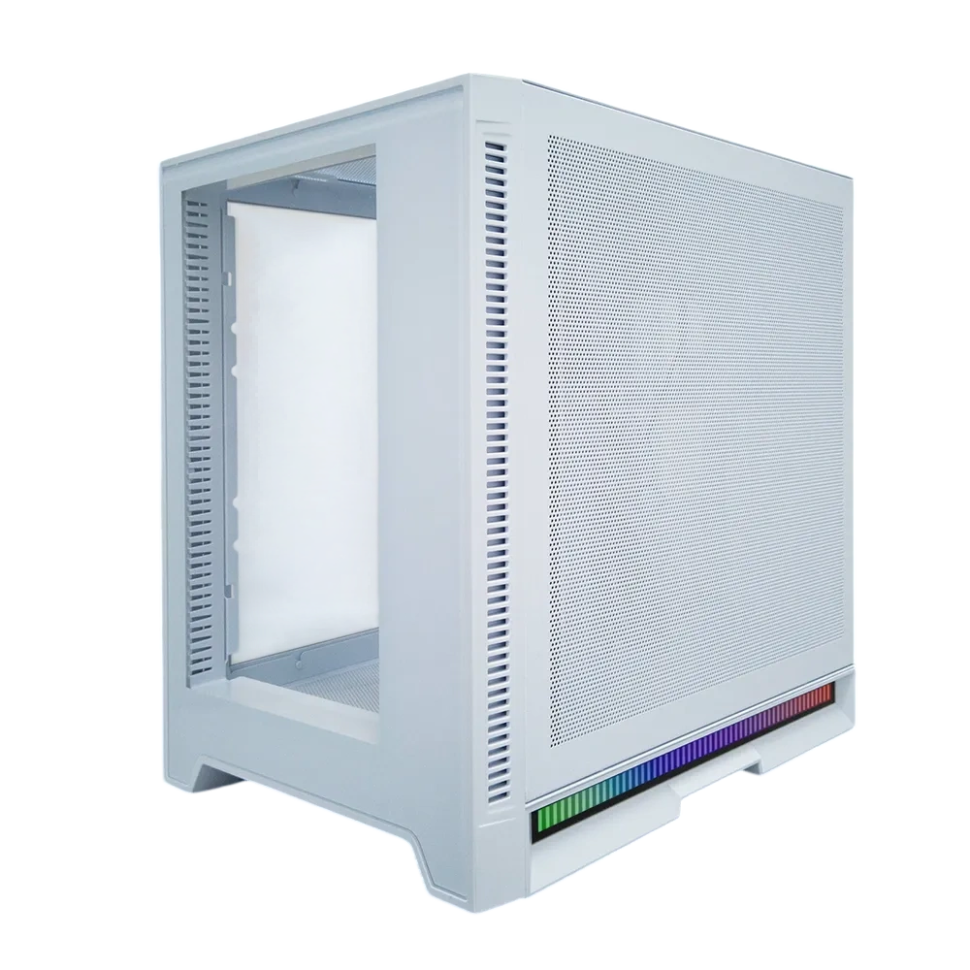 Компьютерный корпус 1STPLAYER STEAM PUNK SP6 TG White (SP6-G-WH)