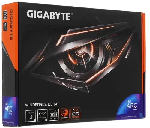 Видеокарта Gigabyte (GV-IA380WF2OC-6GD) Intel Arc A380 6GB WINDFORCE OC