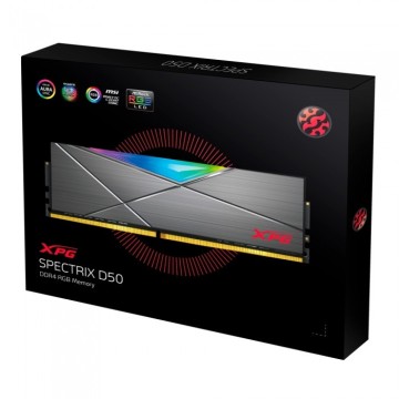 Оперативная память 32 Gb 3600 MHz ADATA XPG SPECTRIX D50 Grey RGB (AX4U360016G18A-DT50)