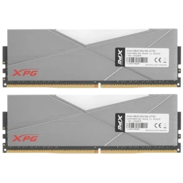Оперативная память 32 Gb 3600 MHz ADATA XPG SPECTRIX D50 Grey RGB (AX4U360016G18A-DT50)