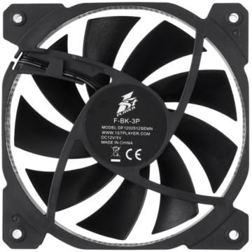 Вентилятор для корпуса 1STPLAYER F Black (F-BK-3P)