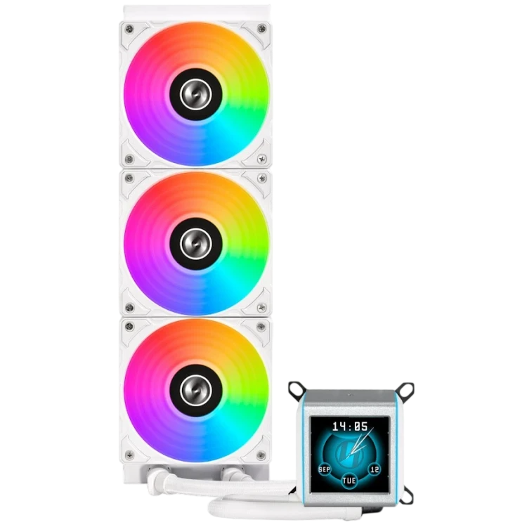 Система жидкостного охлаждения для процессора Lian Li GA II LCD 360 ARGB White (GA2ALCD36W) (G89.GA2ALCD36W.R0)