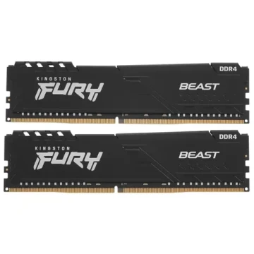 Оперативная память 64 Gb 2666 MHz Kingston FURY Beast Black (KF426C16BBK2/64)