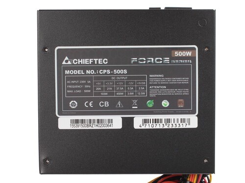Блок питания Chieftec 500W FORCE CPS-500S