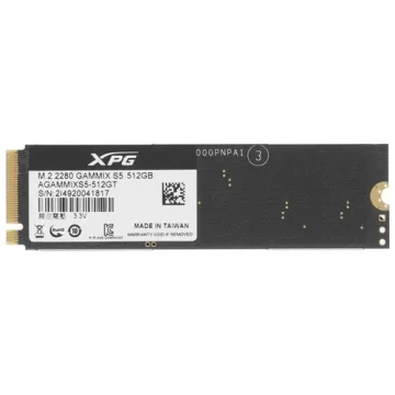 Твердотельный накопитель ADATA 512 Gb GAMMIX S5 AGAMMIXS5-512GT-C XPG