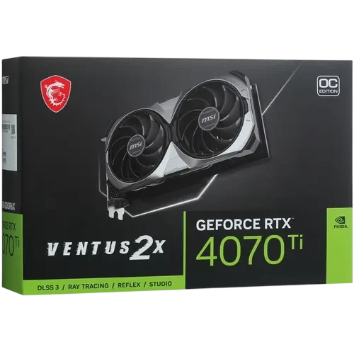 Видеокарта MSI (RTX 4070 Ti VENTUS 2X 12G OC) GeForce RTX 4070 Ti 12GB VENTUS 2X OC
