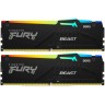 Оперативная память 64 Gb 5600 MHz Kingston FURY Beast RGB Black (KF556C40BBAK2-64)