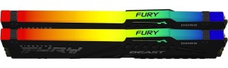 Оперативная память 64 Gb 5600 MHz Kingston FURY Beast RGB Black (KF556C40BBAK2-64)