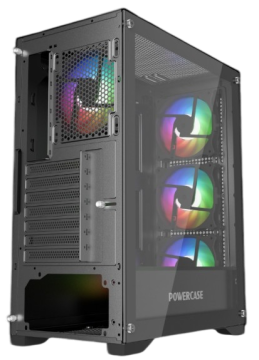 Компьютерный корпус Powercase ULTIMATE TG ARGB Black (CUB-A4)