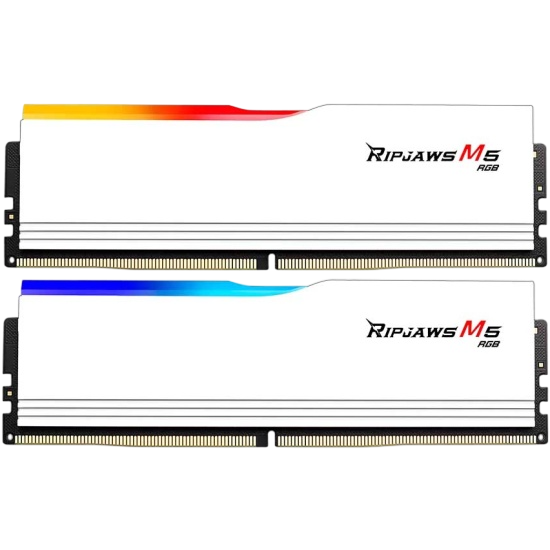 Оперативная память 96 Gb 6400 MHz G.Skill RIPJAWS M5 RGB White (F5-6400J3239F48GX2-RM5RW)