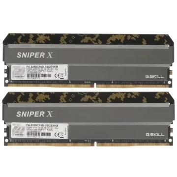 Оперативная память 32 Gb 3200 MHz G.Skill SNIPER X (F4-3200C16D-32GSXKB)