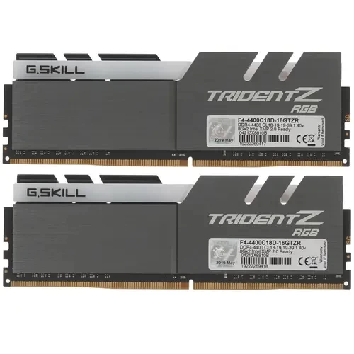 Оперативная память 16 Gb 4400 MHz G.Skill TRIDENT Z RGB (F4-4400C18D-16GTZR)