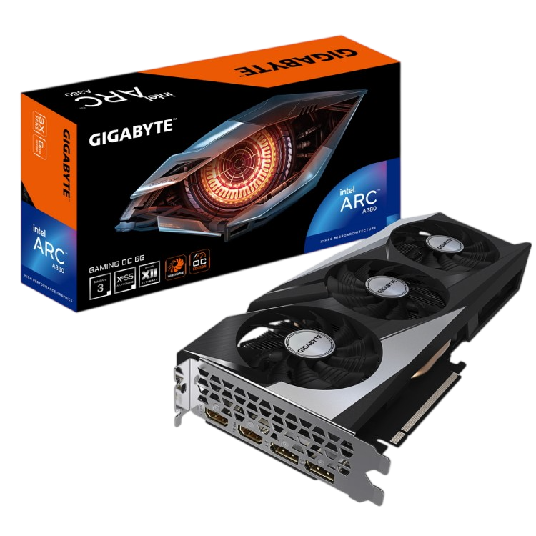 Видеокарта Gigabyte (GV-IA380GAMING OC-6GD) Intel Arc A380 6GB GAMING OC