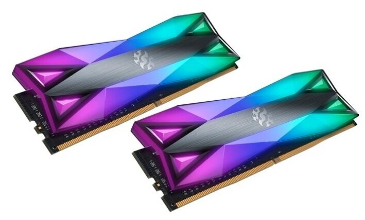 Оперативная память 32 Gb 3600 MHz ADATA XPG SPECTRIX D60G Grey RGB (AX4U360016G18A-DT60)
