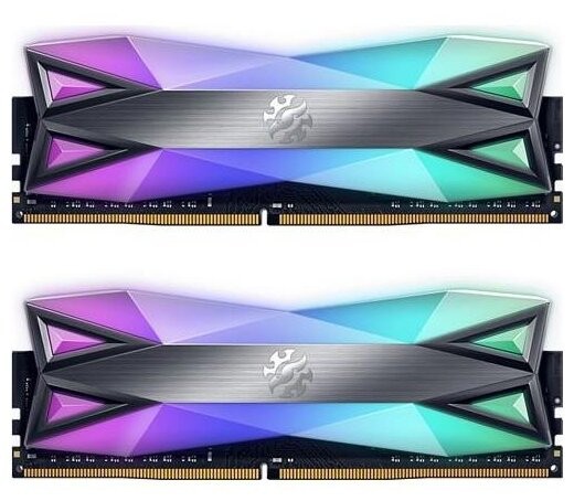 Оперативная память 32 Gb 3600 MHz ADATA XPG SPECTRIX D60G Grey RGB (AX4U360016G18A-DT60)
