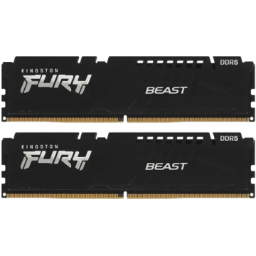 Оперативная память 32 Gb 6400 MHz Kingston FURY Beast Black KF564C32BBEK2-32