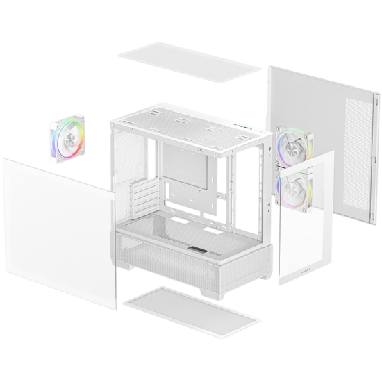 Компьютерный корпус Deepcool CG380 3F WH ARGB White