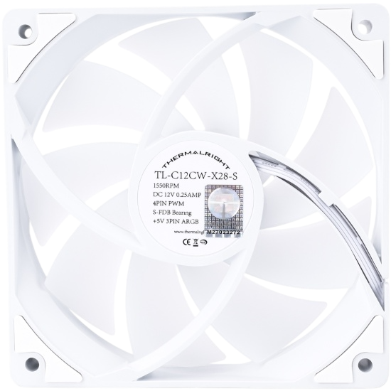 Вентилятор для корпуса Thermalright TL-C12CW-X28-S ARGB White (TRTLC12CWX28S)