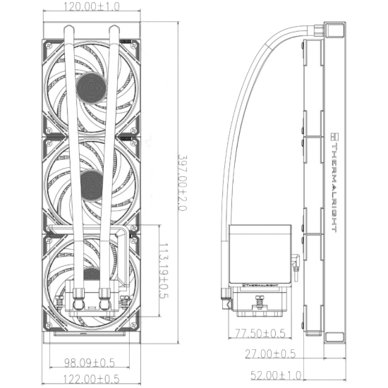Система жидкостного охлаждения для процессора Thermalright Levita Vision 360 ARGB Black (TRLV360AB)