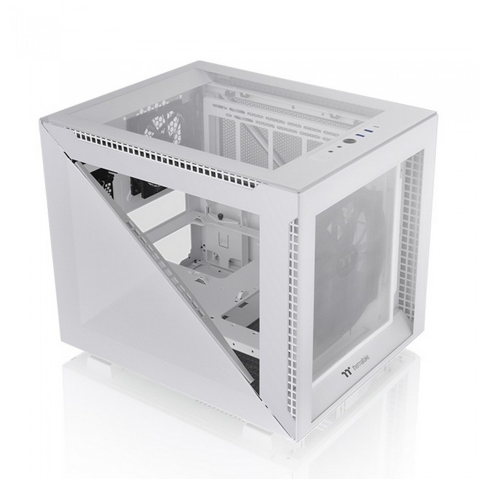 Компьютерный корпус ThermalTake Divider 200 TG Snow Micro Chassis White CA-1V1-00S6WN-00